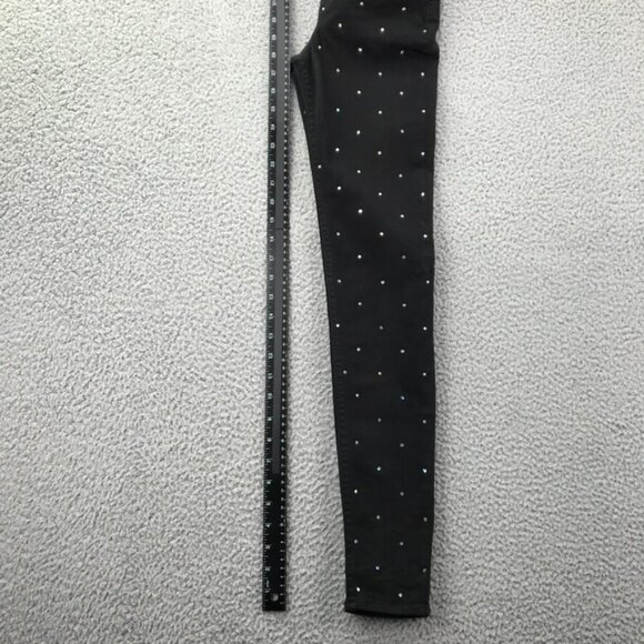 GRLFRND Womens Size 23 KENDALL Black Denim w/ Rhinestones High Rise Skinny Jeans - Picture 16 of 16